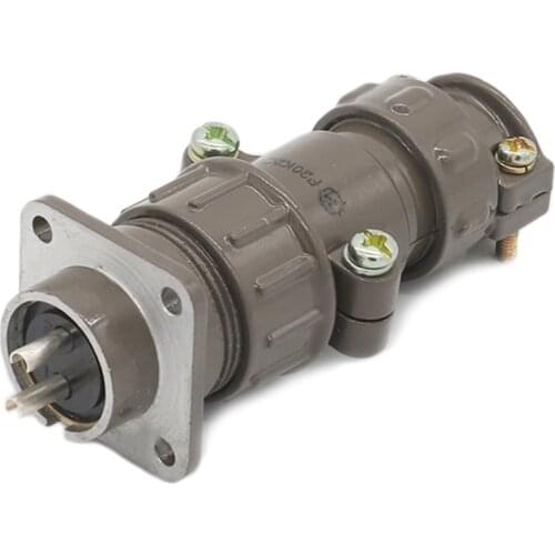 ZHQCN Electrical Solder Type Waterproof M20 2 Pin Power Circular Connector Wire to Board Female Solar Electrical 2Pin Adapter