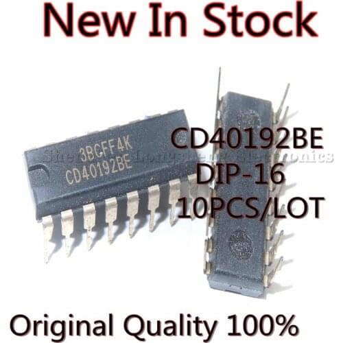 10PCS/LOT NEW CD40192BE DIP-16 Counter / Divider Chip IC