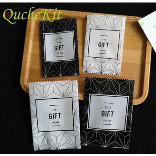 100pcs Plastic Heat Seal Candy Packaging Bag DIY Homemade Cake Cookies Dessert Nougat Candy Baking Gift Pack Bags Wedding Party