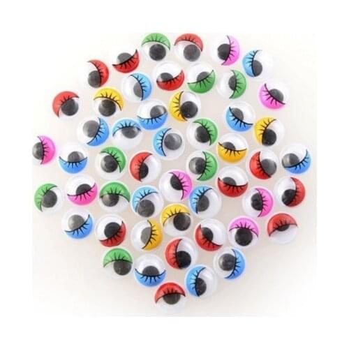 120 Units 10mm Diameter Moving Colored Eyes