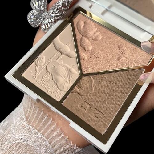 3D Bronzer Highlighter For Face Makeup Stick Cream Texture Contour Highlighter Powder Glitter Glow Face Contour Shimmer