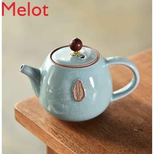 50pcs Tea Pot Elegant Glaze Teapot Ceramic Tea Pots Porcelain Kettle Tea Pot Traditional Chinese Tea Set