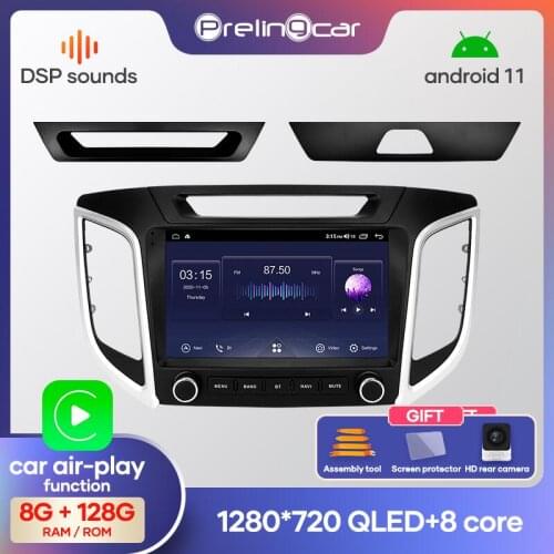 Android 10.0 System Car IPS Touch Screen Stereo For Hyundai IX25 2009-2018 years player Stereo with buttons navigation system