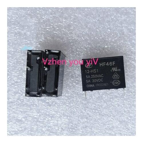 Free shipping 5pcs/lot HF46F HF46 The disassemble second-hand relay Hongfa HF46F 24-HS1 24V DIP-4 Y