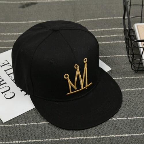 New Unisex Baseball Cap Crown Design Black Caps Fashion Women Hats Casual Men Hip Hop Snapback Hat Outdoor Sunt Caps Unisex