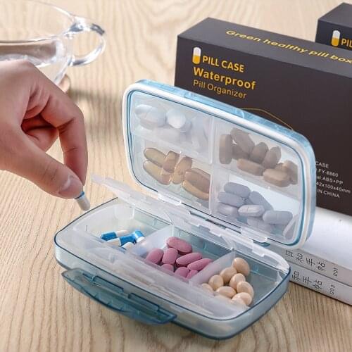 CFQF large pill box Weekly Waterproof pill organizer box and sealed organizer storage box pill case
