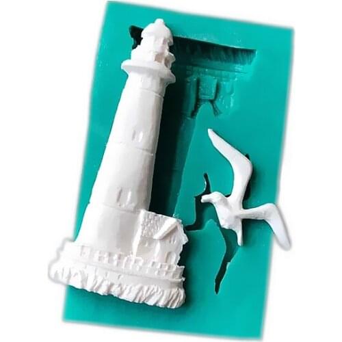 Seagull/Castle Shape Fondant Cake Silicone Mold Pastry Chocolate Mould DIY Cake Decoration Baking Tools Candy Biscuits Molds