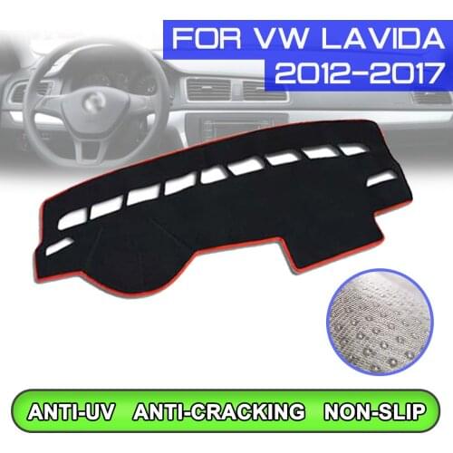 Car Dashboard Mat Anti-dirty Non-slip Dash Cover Mat UV Protection Shade for Volkswagen Lavida 2012 2013 2014 2015 2016 2017