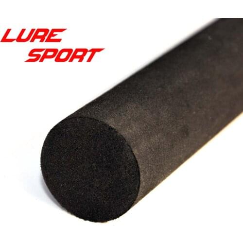 LureSport 2PCS Black hard EVA Solid Grip 380mm 200mm EVA handle Rod Building Components Repair Pole DIY Accessories
