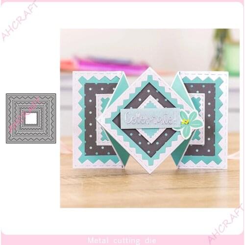 Pattern Border Frame Metal Cutting Dies for DIY Scrapbooking Photo Album Decorative Embossing PaperCard Crafts Die2021