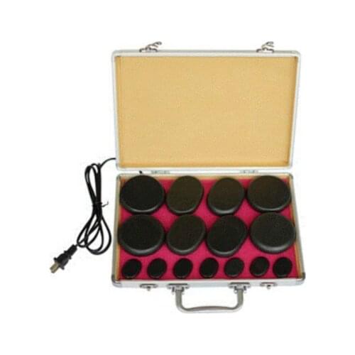 Heating Bag and 8pcs Massage Energy Stone/Heating Box/SPA Essential Oil Hot Massage Stone 5 Pcs sets
