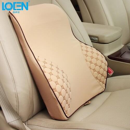 LOEN 1PC Memory foam Car seat cover Lumbar support back chair for 0 bmw lada polo golf cruze corolla accord kia