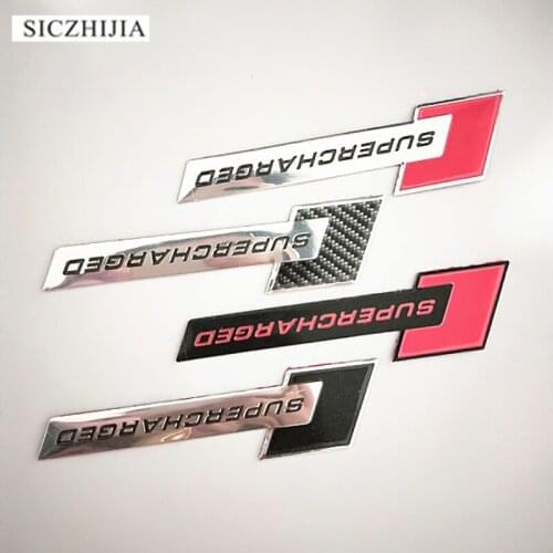 Aluminum alloy racing sports supercharged badge car styling sticker for Mazda 2 3 5 6 CX5 CX7 CX9 Atenza Axela