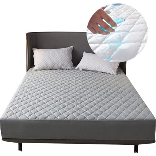 Solid Color Mattress Cover Quilted Embossed Waterproof Mattress Mattress Thick Soft For Sheet Cover Protector Bed Cover Fitted