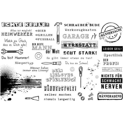 German text tool Clear Stamps Scrapbook Paper Craft Clear stamp scrapbooking X0299