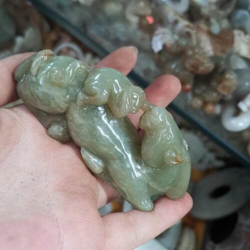 Immediately reward the marquis auspicious meaning being an official ancient natural jade horse monkey animal small ornaments