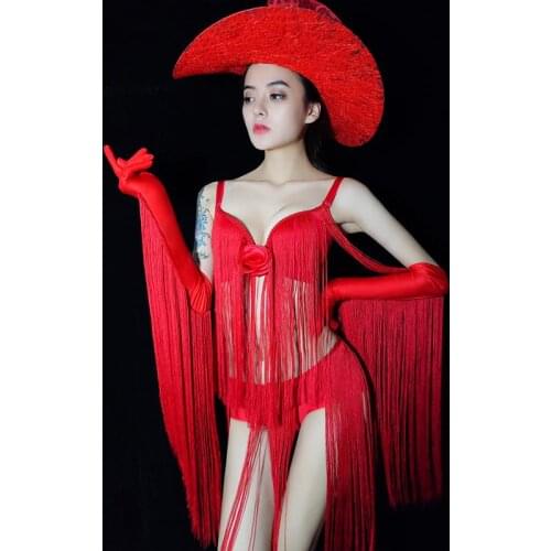 New Pole Dancing Clothing Jazz Dance Costumes Tassel Outfit Female Nightclub Dj Gogos Party Performance Show Wear Lady Costume