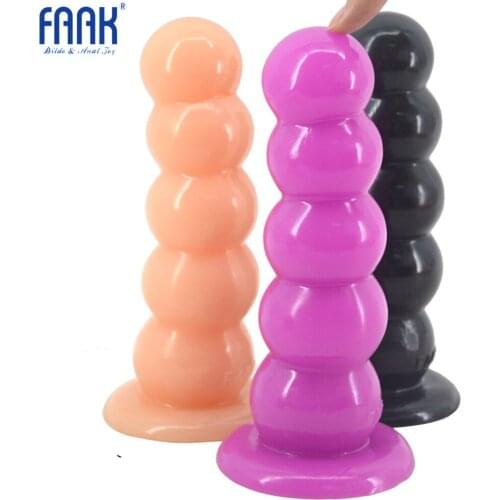 FAAK New Inventions China Best Selling Health Medical PVC Anal Bead Sex Pron Five Balls Penis Circular Series Massage Sex Toy