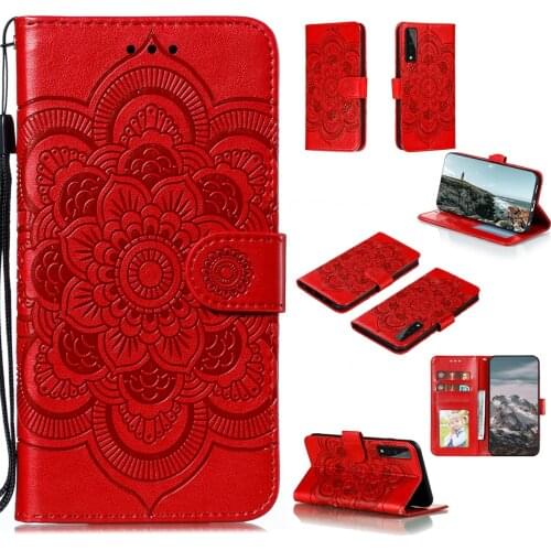 Datura Flower Embossed Pu Leather Phone Case for LG Stylo 7 5G Card Slot Wallet Photo Frame Kickstand Back Cover
