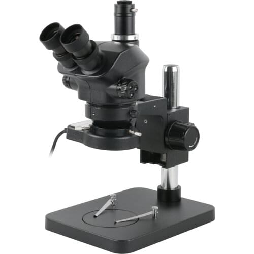 Industrial Lab Simul-Focal 7X-50X Stereo Microscope Trinocular Microscope + 0.5X 1.0X 0.7X 1.5X 2.0X Auxiliary Objective Lens