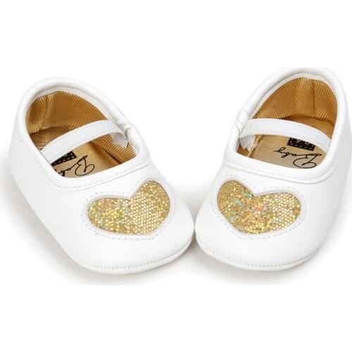 New Born Baby Girls Soft Soled Shoes Princess LOVE First Walkers Infant Toddler Baby Shoes New