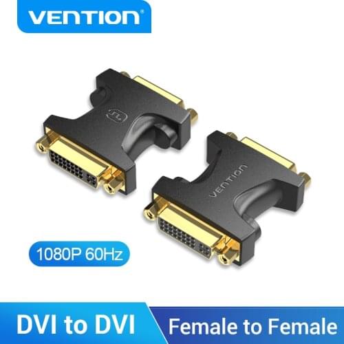 Vention DVI Adapter DVI-I 24+5 Female to Male Extension Adapter 1080P 60Hz DVI Converter for Projector HDTV Moitor DVI Cable