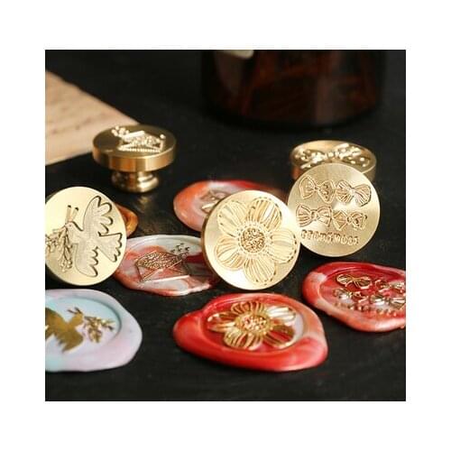 Wax Seal StampCopper Head Vintage Envelope Sealing Hobby Tools DIY Sealing Wax Decoration Craft Kits