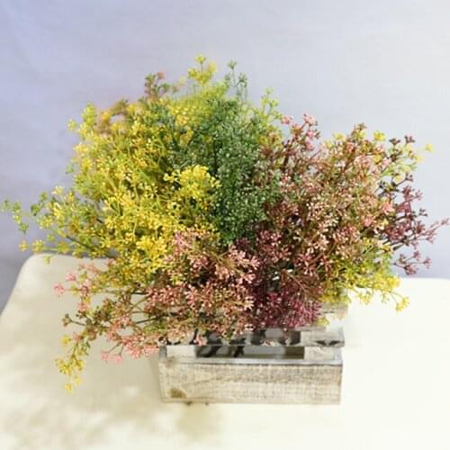 1pc Milan artificial flower plant for home garden bonsai plants diy plant wall material decoration