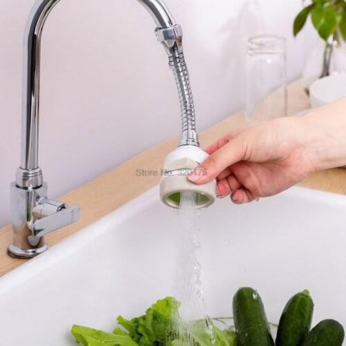 100pcs 360 Degree Rotatable Faucet Extender High Pressure Nozzle Filter Tap Adapter Faucet Extender Bathroom Kitchen Accessories