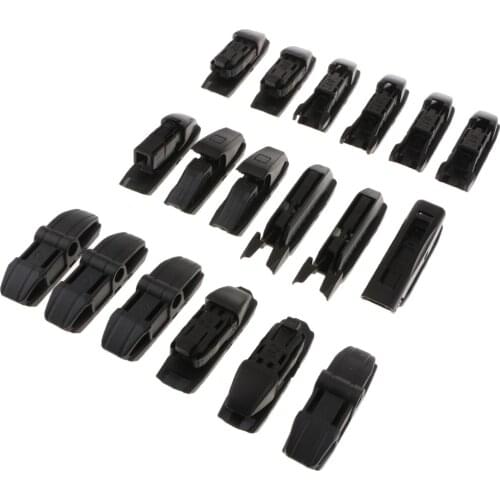 18 Pack Wiper Blade Adaptor Plug-in Connector for Windshield Wiper Connector