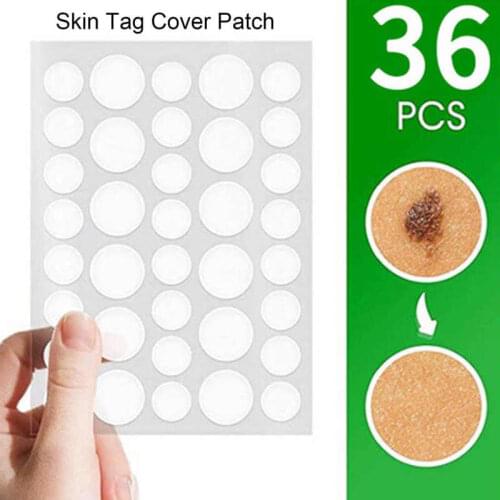 36 Patches Skin Tag Cover Patches Mole Acne Pimple Covers Concealing Remover Patch Sticker Callus Remover Mole Concealing Patch