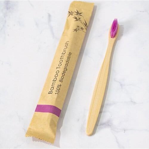 Soft-Bristled 50/100 Pcs Bamboo Toothbrushes Eco Friendly Wooden Tooth Brush for Adults Children Customized Laser Engraving LOGO