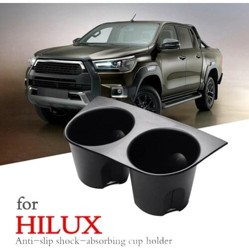 Car Center Console Fixed Non-Slip Drink Holder Water Cup Holder for Toyota Hilux 2015-2021