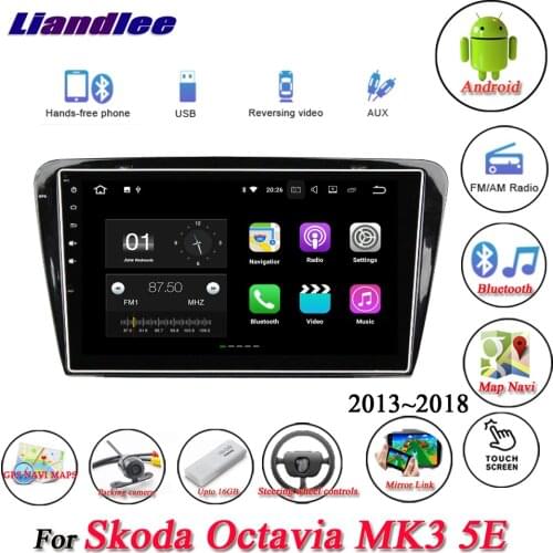 Car Android Multimedia Player For Skoda Octavia MK3/5E 2013 2014 2015 2016 2017 2018 Radio GPS Navigation HD Touch Screen System