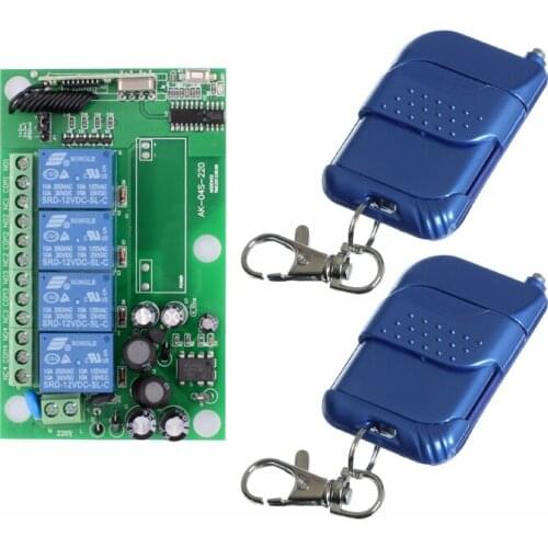 AC 85V 110V 220V 250V 4CH RF Wireless Remote Control System Radio Wireless Lighting Switch For Fan LED Lamp Application