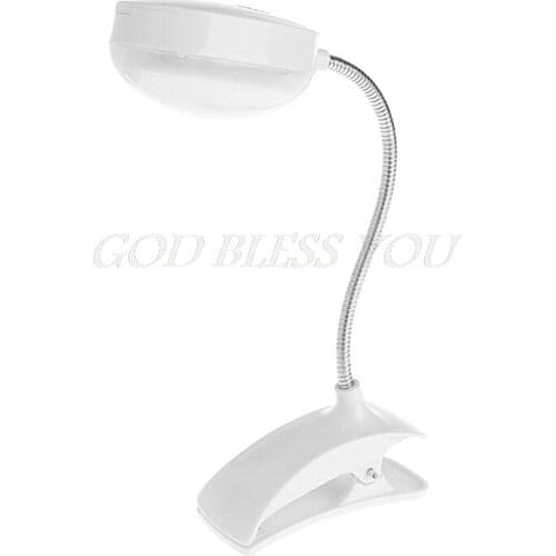 Flexible Clip-on Table Lamp LED Clamp Reading Study Bed Laptop Desk Bright Light