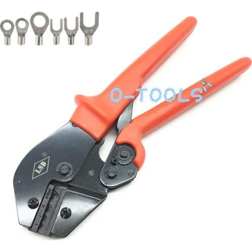 Wire crimping tool AP-10 for non-insulated terminals cable lug connector 17-7AWG electric crimping plier multi tools