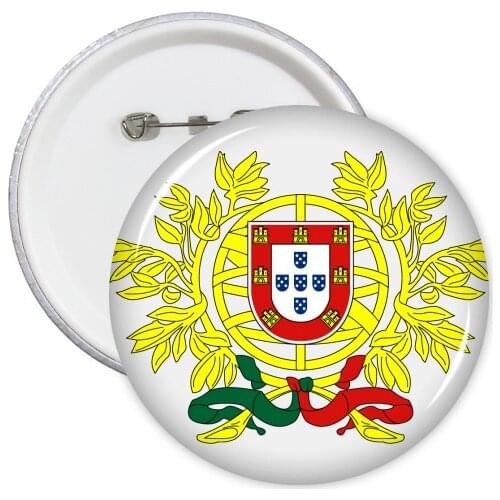 Mexico Romania Yemen Japan Guatemala Belgium Korea National Emblem Country Symbol Mark Pattern Round Pin Badge Button 5pcs