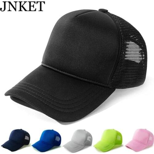 JNKET Fashion Unisex Mesh Baseball Cap Outdoor Sports Sunhat Summer UV Hat Adjustable Snapbacks Hats Gorras Baseball Casquette