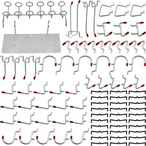 86 Piece Pegboard Hooks Organizer Assortment with Metal Hooks,Pegboard Bins and Peg Locks