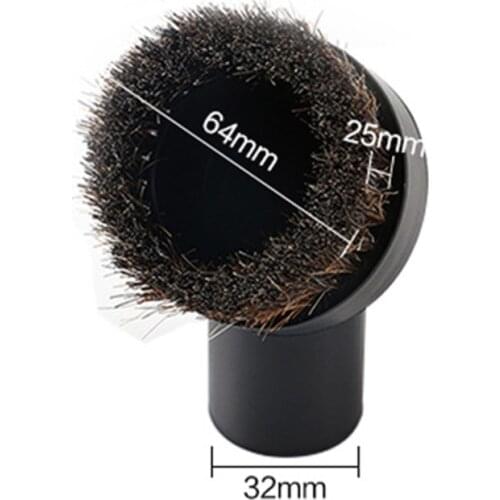 32mm Dusting Dust Brush Shop Vac Tool Attachment Vacuum Cleaner Brush Diameter 64mm Bristle Length 25mm Plastic And Hose Hair