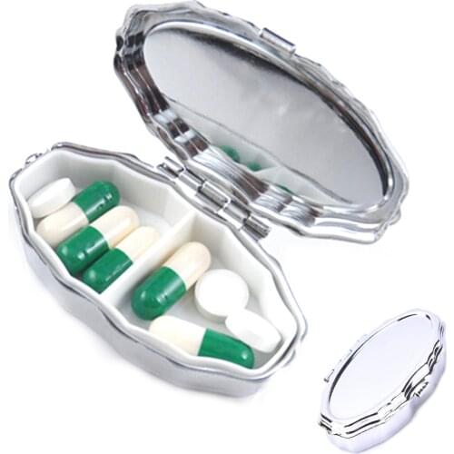 Folding Vitamin Medicine Drug Container Pill Box Makeup Storage Case Container Pill Organizer Box Case newest Pill Box