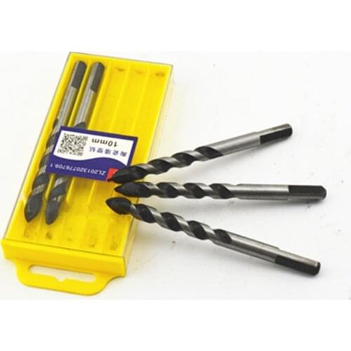 Lengthened Drywall Tungsten Carbide Drill Bits Set for Ceramic Tile Marble Mirror Glass 6/8/10/12mm