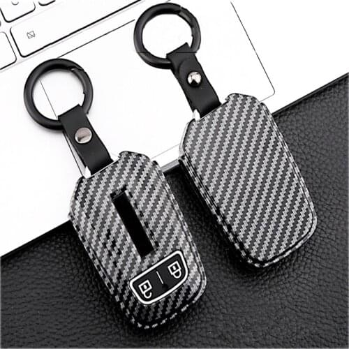 Carbon fiber pattern For Isuzu D-max Mu-x 3.0 X-series Smart Remote Fob Shell Protector Cover Keychain Bag car accessories fob