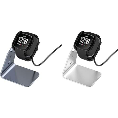 Aluminum Alloy Watch Charger Fast Charging Cradle Dock with Chip Protection for Fitbit versa2 for fitbit versa2 SE