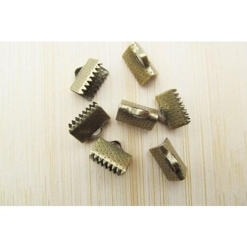 200pcs 8mmx10mm Antique Silver tone/Antique Bronze Messenger Buckle,Leather Fastener Clasp Ends Connector Charm/Finding,DIY