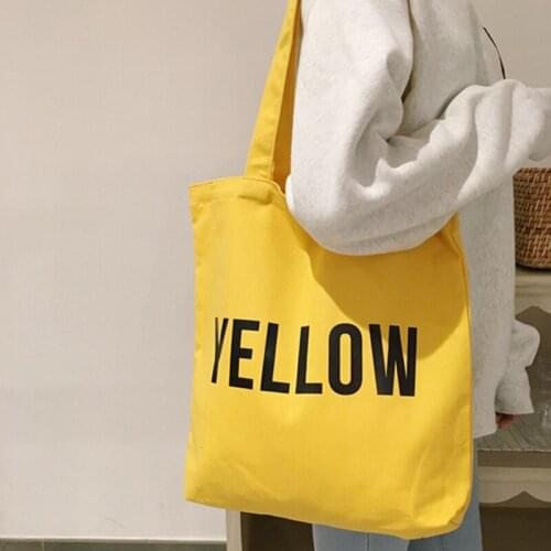 8PCS / LOT Women Shopping Bag Environmental Storage Bag Women Canvas Reusable Tote Pouch Casual Folding Shoulder Handbags