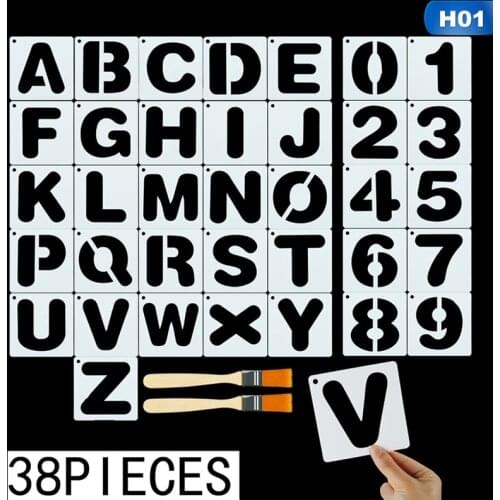 Alphabet English Letters DIY Stencils Painting Scrapbook Coloring Embossing Album Decorative Template stencils for Decor 1PC