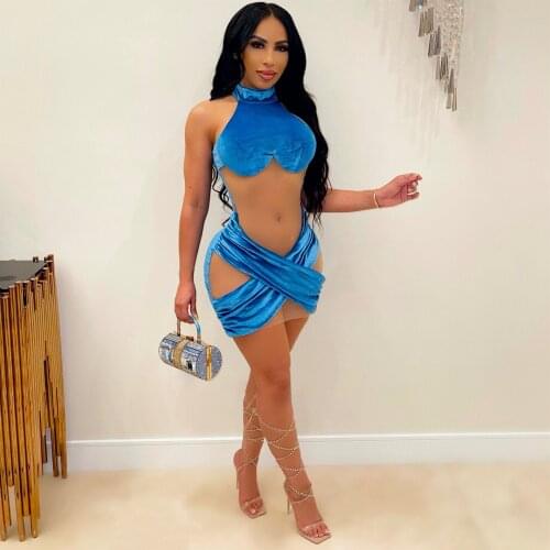 Velvet Patchwork Mesh Bodycon Dress Woman Sexy Sleeveless Cross Club Party Mini Dresses 2021 Plus Size S-4XL Vestidos De Mujer