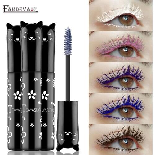 Color Mascara Long-Lasting Waterproof Makeup Tools for Eyelash Lengthening Curling Natural Lasting Fast-dry Eyes Cosmetics